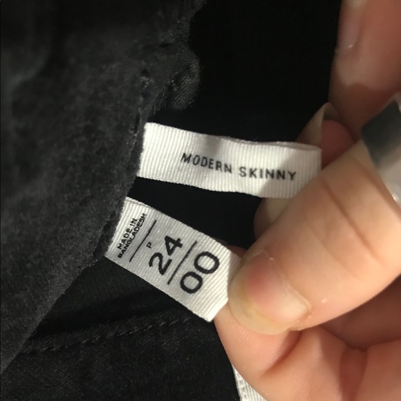 Black Velvet Skinny Pants - Picture 4 of 8